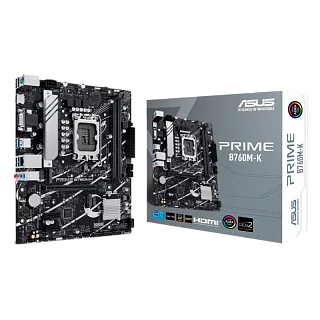 Материнская плата ASUS PRIME B760M-K, LGA1700, Intel B760, mATX, DDR5