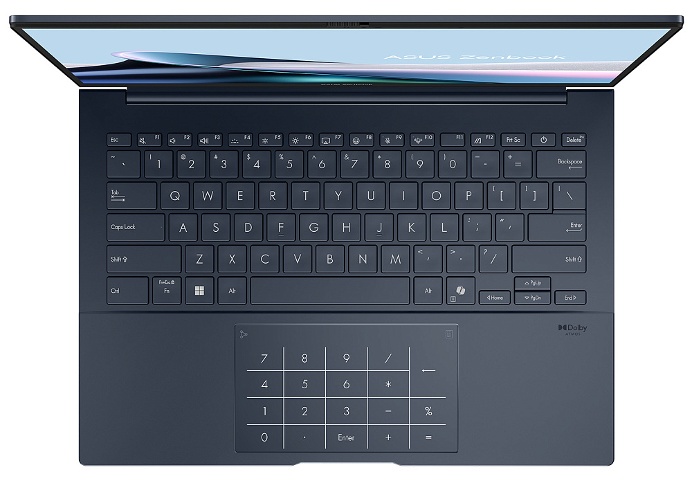 Ноутбук ASUS Zenbook 14 OLED Ponder Blue UX3405MA-QD1016 (90NB11R1-M01UB0), Intel Core Ultra 9 185H, 32 ГБ LPDDR5X, 14" Full HD+ OLED, 2TB SSD PCIe GEN4, WINDOWS 11 PRO, КЛАВИАТУРА RU/US, гарантия 1 год, ЧЕХОЛ В ПОДАРОК!, фото 5