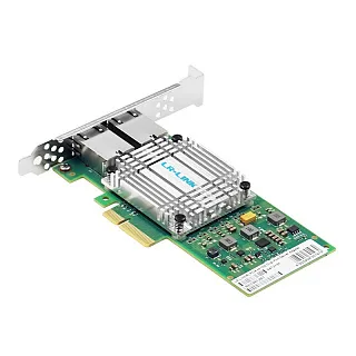 Сетевая карта LR-Link LREC9812BT, 2 порта RJ-45 10 Гбит/с, PCIe 3.0 x4, Intel X550
