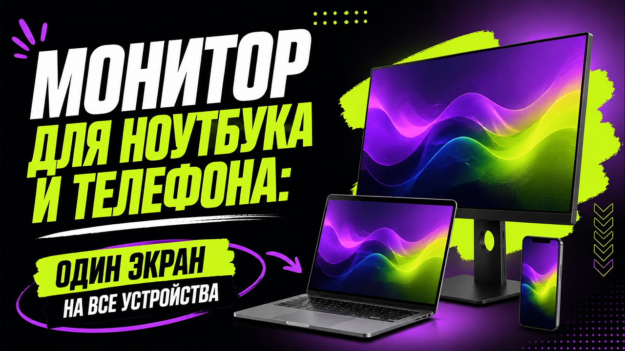 Монитор для ноутбука и телефона: один экран на все устройства