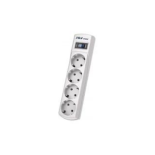 Сетевой фильтр Pilot Mini 4 розетки (евро с заземлением), 10А/2.2кВа, автомат, 10 м Surge protector Pilot Mini 4 euro outlets, 10A 2.2kVt, automatic circuit-breaker, 10 m (ZIS Pilot Mini 10M)