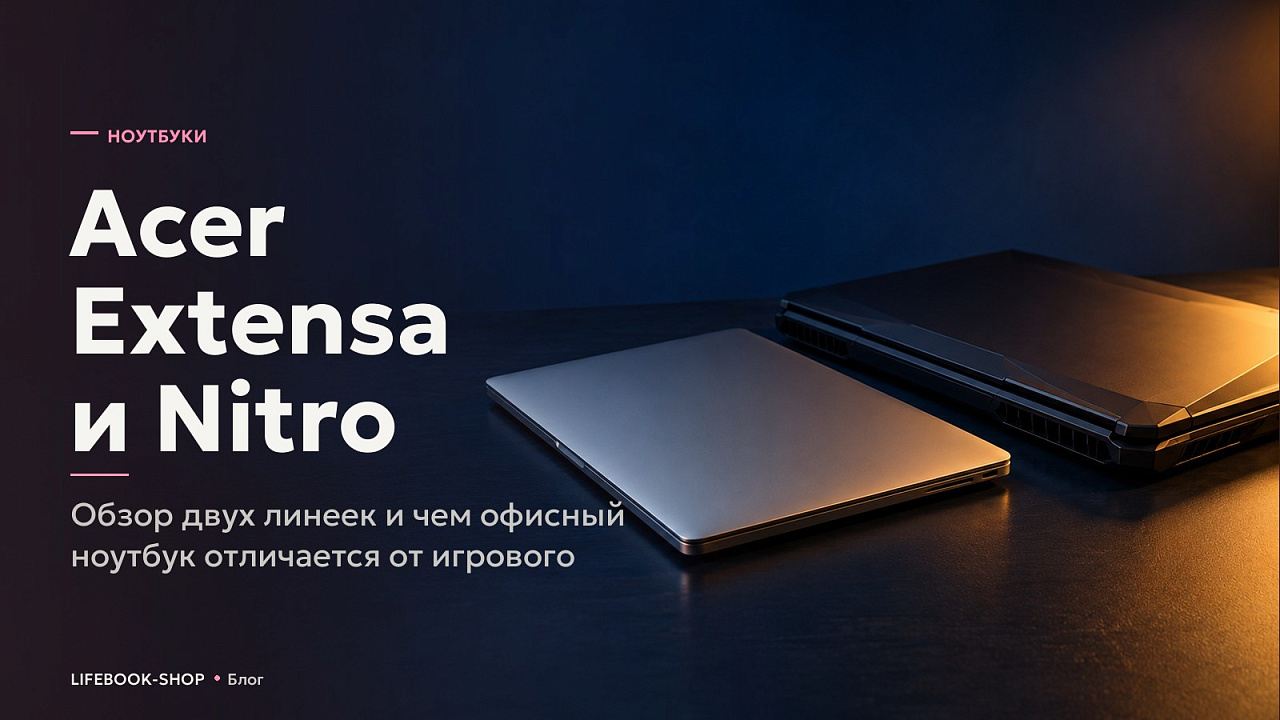 Acer Extensa и Nitro: обзор двух линеек и чем офисный ноутбук отличается от игрового