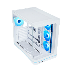 Корпус ПК SAMA V62S White, Midi‑Tower, 4×120 мм ARGB, 2×USB 3.0, 1×USB 3.2 Type‑C, ATX/mATX/mITX