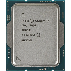 Процессор CPU LGA1700 Intel Core i7-14700F (Raptor Lake, (8P+12E)C/28T, 2.1/5.4GHz, 33MB, 65/219W)