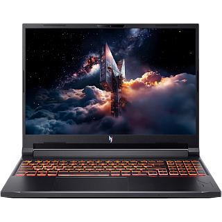 Ноутбук ACER Aspire Nitro V16 ANV16-42-R73R 16"(1920x1200 IPS (180Hz) )/AMD Ryzen 7 260(3.8Ghz)/16384Mb/512PCISSDGb/noDVD/Ext:NVIDIA GeForce RTX 5070(8192Mb)/Cam/BT/WiFi/76WHr/war 1y/2.1kg/black/NoOS