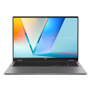 Ноутбук ASUS TP3607AA-SI063W flip 16"(1920x1200 OLED)/Touch/Intel Ultra 9 386H(2.1Ghz)/32768Mb/1024PCISSDGb/noDVD/Int:Intel Arc graphics/Cam/BT/WiFi/70WHr/war 1y/1.8kg/Matte Gray/Win11Home
