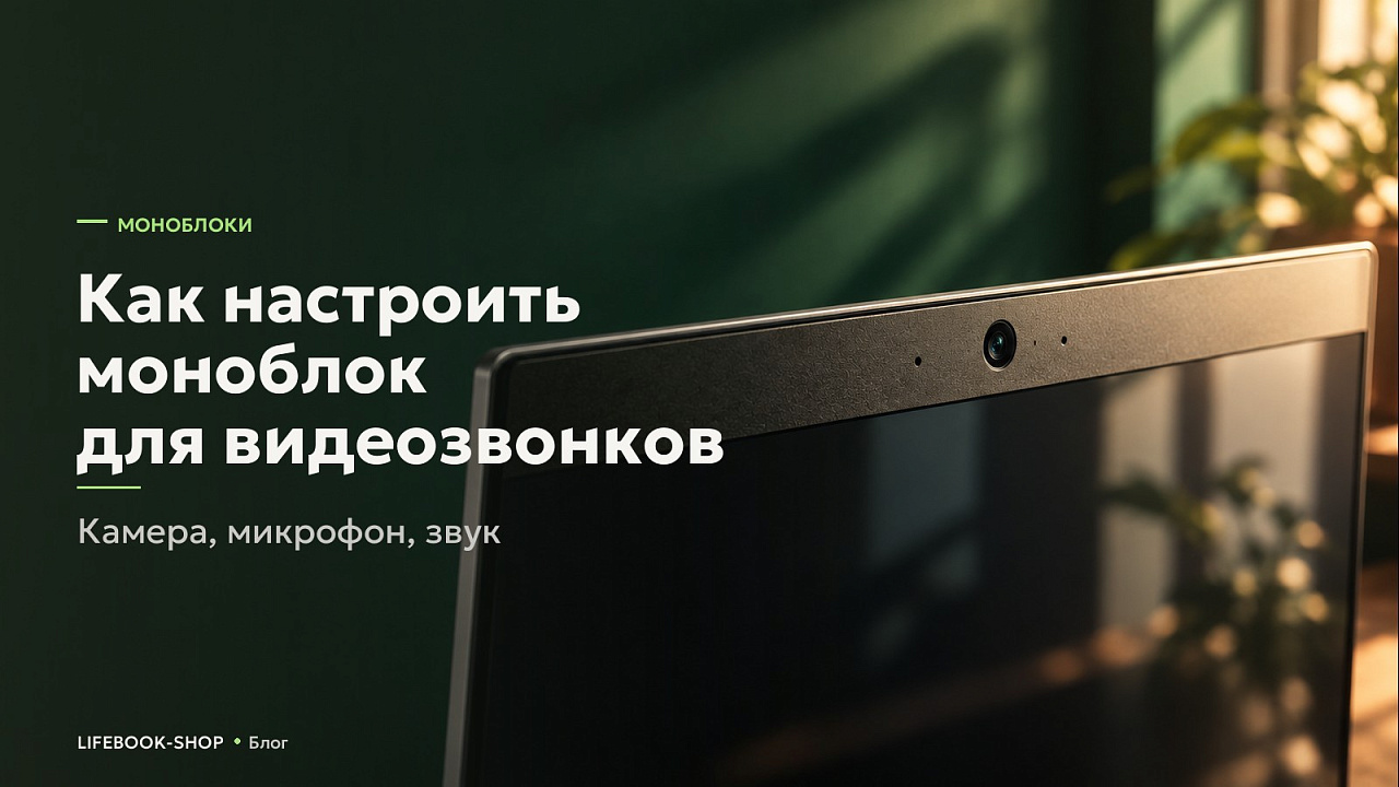 Как настроить моноблок для видеозвонков: камера, микрофон, звук