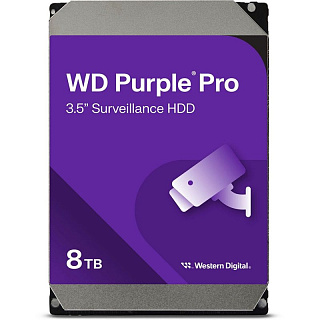 Жёсткий диск WD SATA3, 8 ТБ, системы видеонаблюдения, 7200 об/мин