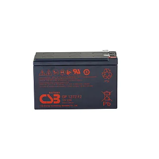 Батарея для ИБП CSB GP1272 F2, 12 В, 7 А·ч, клеммы F2 (под клемму 250)