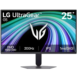 Монитор LG UltraGear 25G523B-B, 24.4 дюйма, 1920x1080, 200 Гц, IPS, 300 кд/м², фиолетово-серый