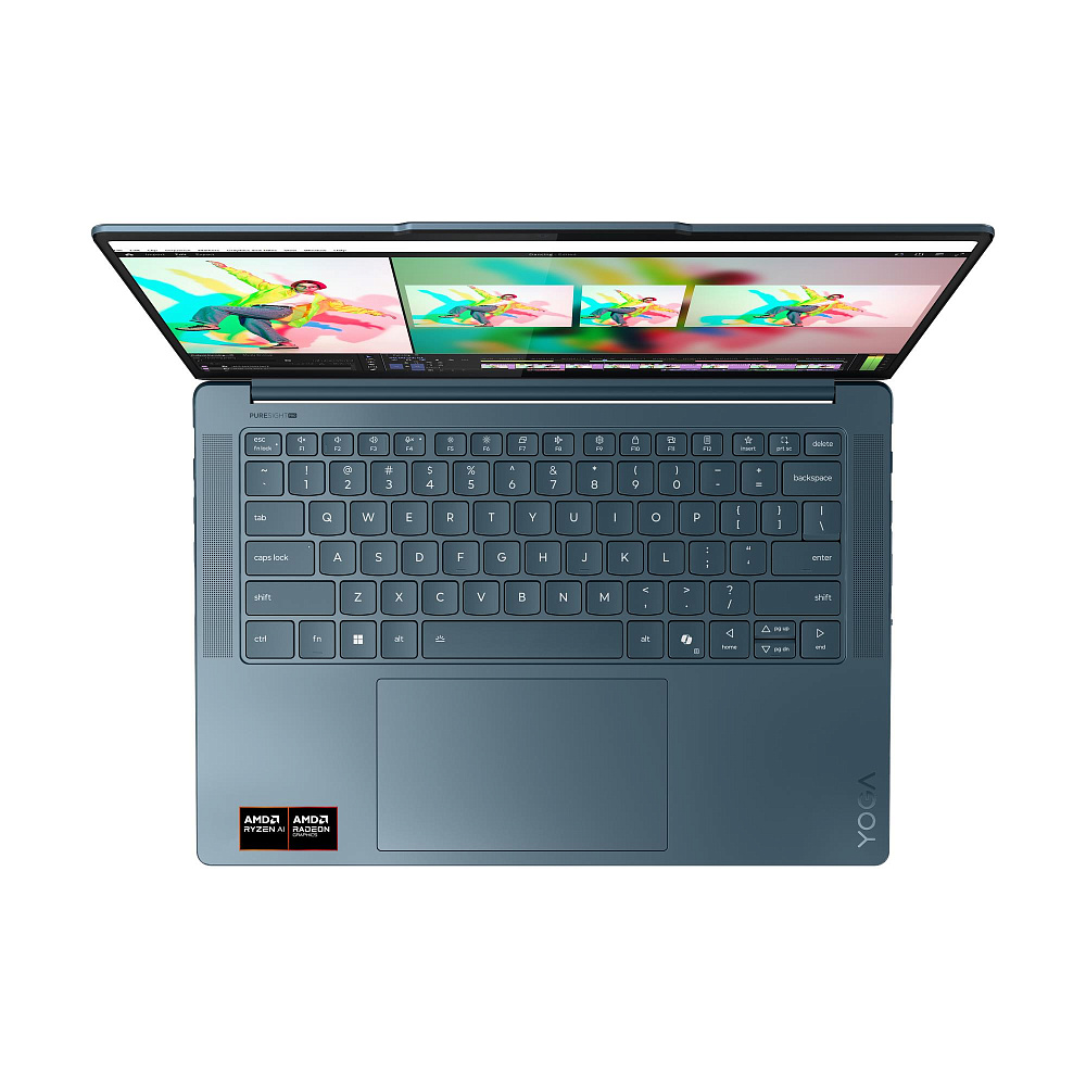 Ноутбук Lenovo Yoga Pro 7 83LX000RRK, 14.5" 3K, AMD Ryzen AI 9 365, AMD Radeon 880M, 32GB LPDDR5x, SSD 1TB, NO OS, RU/US, фото 13