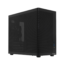 Корпус для ПК Hspd M210, Midi Tower, чёрный, под mATX, Mini-ITX, материал пластик, сталь