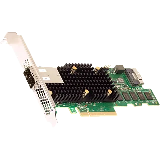 RAID-контроллер LSI MegaRAID 9580-8i8e, PCIe 4.0 x8, 8 внутренних и 8 внешних портов, SAS3916