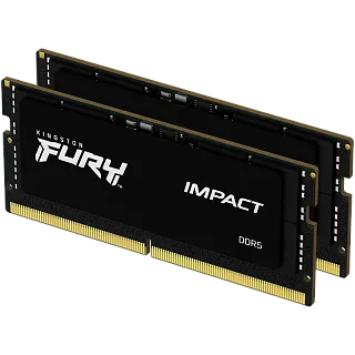 Оперативная память Kingston KF548S38IBK2-32, 32 ГБ (2x16 ГБ), DDR5, 4800 МГц, SO-DIMM, PC4-38400, CL38