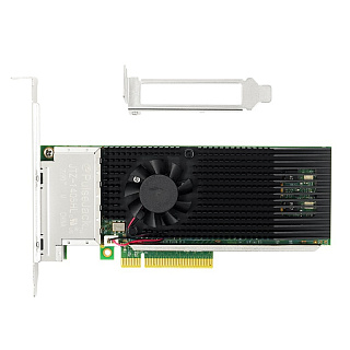 Сетевая карта LR-Link LREC9804BT, 4 медных порта 10 Гбит/с, PCIe 3.0 x8, Intel XL710