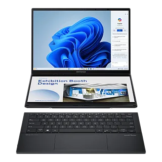Ноутбук ASUS UX8406CA-QL345X Duo Touch 14+14, 255H, 32 ГБ ОЗУ, 1024 ГБ, 14 дюймов