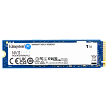 Твердотельный накопитель Kingston SSD NV3, 1 ТБ, 3D TLC, чтение 6000 МБ/с, 320 ТБ