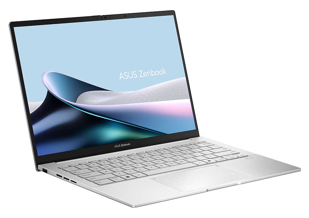 Ноутбук ASUS Zenbook 14 OLED Foggy Silver UX3405MA-QD1017 (90NB11R2-M01UC), Intel Core Ultra 9 185H, 32 ГБ LPDDR5X, 14" Full HD+ OLED, 2TB SSD PCIe GEN4, WINDOWS 11 PRO, КЛАВИАТУРА RU/US, гарантия 1 год, ЧЕХОЛ В ПОДАРОК!, фото 3