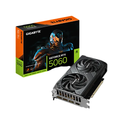Видеокарта Gigabyte GV-N5060WF2MAX OCV2-8GD, NVIDIA GeForce RTX 5060, 8 ГБ видеопамяти, GDDR7, PCI Express 5.0