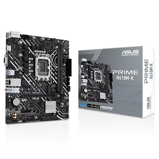 Материнская плата ASUS PRIME H610M-K, LGA1700, Intel H610, Micro-ATX, DDR5