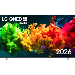 Телевизор LG 85QNED80B6A, 85 дюйма, 4K UHD, QNED, 60 Гц, звук 2.0ch 20Вт