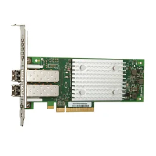Адаптер Fibre Channel QLogic QLE2742-SR-CK, 2 порта 32 Гбит/с, PCIe 3.0 x8, трансиверы SR