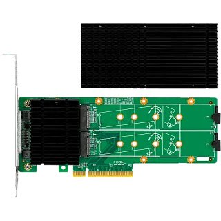 Адаптер PCle3.0 x8 to 2* M.2 NVMe Raid Adapter (Marvell 88NR2241 Based) (LR-Link LRSV9310-2IR)