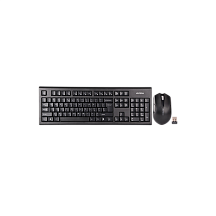 Комплект клавиатура и мышь A4Tech + USB Multimedia 3000NS, радиоканал, чёрный