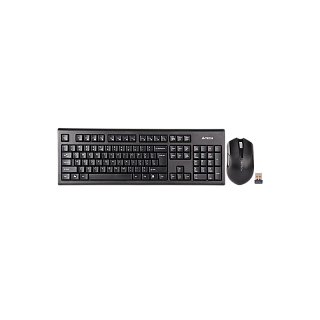 Клавиатура + мышь A4Tech 3000NS клав:черный мышь:черный USB беспроводная Multimedia