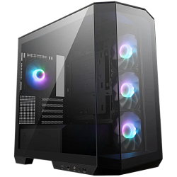 Корпус ПК MSI MAG PANO M100R PZ, Mini-Tower, 4x120мм ARGB, USB 3.2, USB 3.2 Type-C, mATX, mITX, чёрный