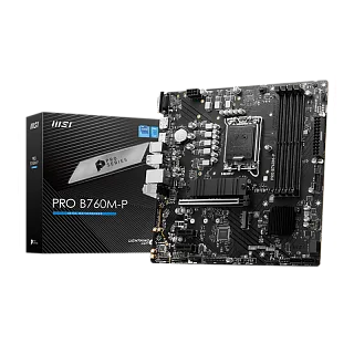 Материнская плата MSI INTEL B760 s1700, LGA1700, mATX, DDR5, DIMM, 256 ГБ ОЗУ