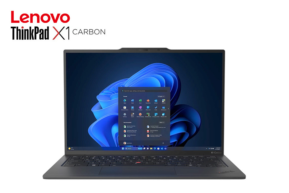 Ноутбук Lenovo ThinkPad X1 Carbon G12 21KDS6D000, Black Paint, 14" 2.8K OLED 120Hz Anti-glare, Intel Core Ultra 7 155U, 16GB LPDDR5x, 1 TB SSD PCIe Gen4 TLC Opal, WINDOWS 11 PRO РУССКАЯ, КЛАВИАТУРА RU/US, гарантия 1 год, фото 2