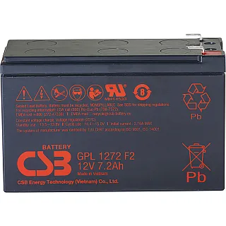 Батарея для ИБП CSB GPL1272 F2 FR, 12 В, 7.2 А·ч