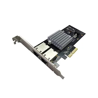 Сетевая карта Sunrich N-440, 2 порта RJ-45 10 Гбит/с, PCIe 3.0 x4, Intel X550-AT2