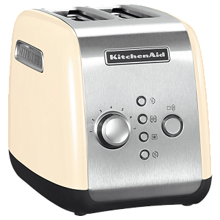 Тостер KitchenAid 5KMT221EAC на 2 тоста, 1100 Вт, моторизованный подъём, кремовый