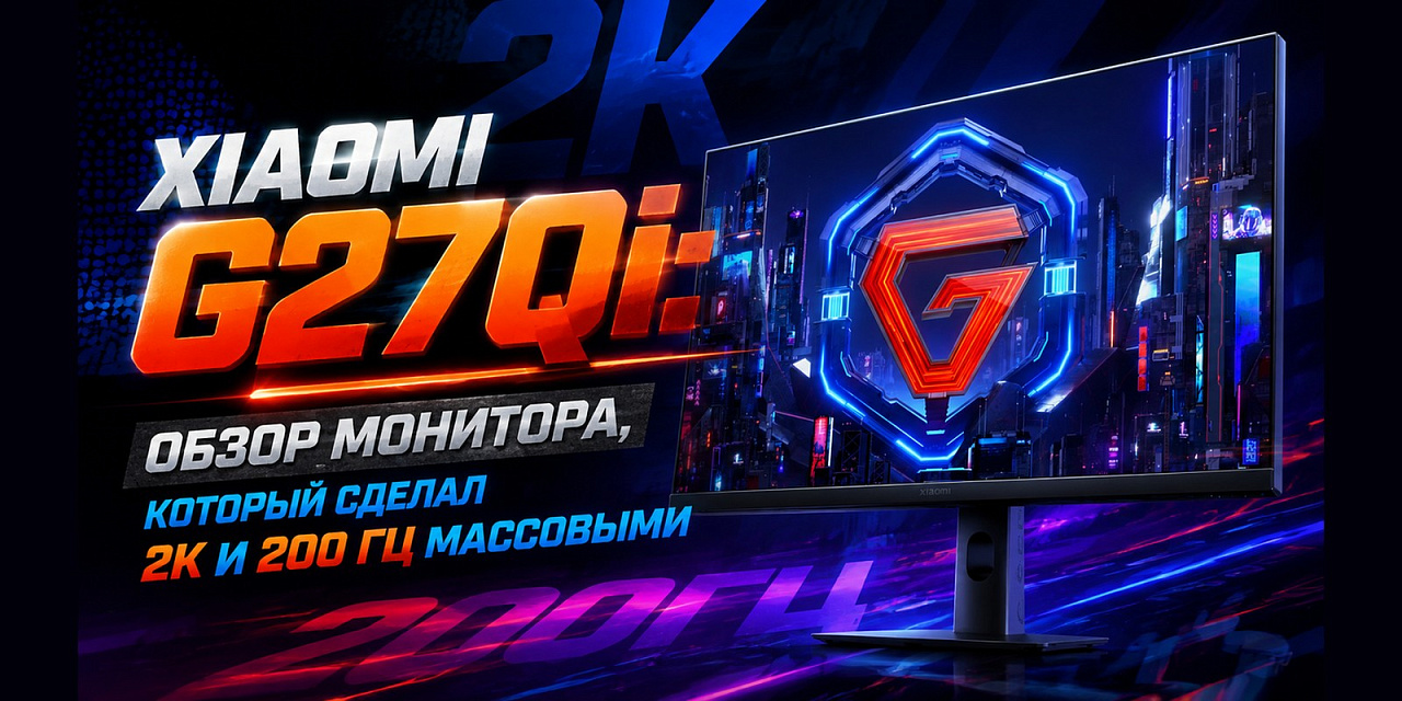 Xiaomi G27Qi: обзор монитора, который сделал 2K и 200 Гц массовыми