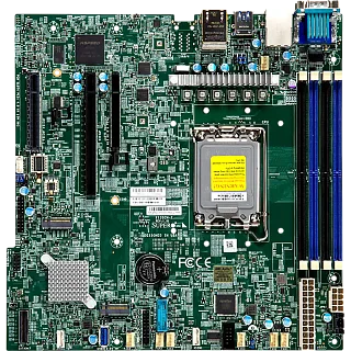 Системная плата MB Supermicro X13SCH-F, Micro-ATX, 1xLGA 1700 (Intel Xeon 6300-series/E-2400/Pentium), Intel C266, 4xDDR5 UDIMM (SuperMicro MBD-X13SCH-F-B)
