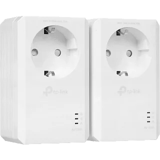 Комплект Powerline-адаптеров TP-Link TL-PA7017P KIT AV1000 с розеткой, 2 шт., 1 Гбит/с