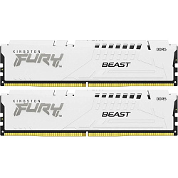 Оперативная память Kingston FURY Beast White EXPO, 32ГБ DDR5, 5600MT/s, CL36, Kit of 2, KF556C36BWEK2-32