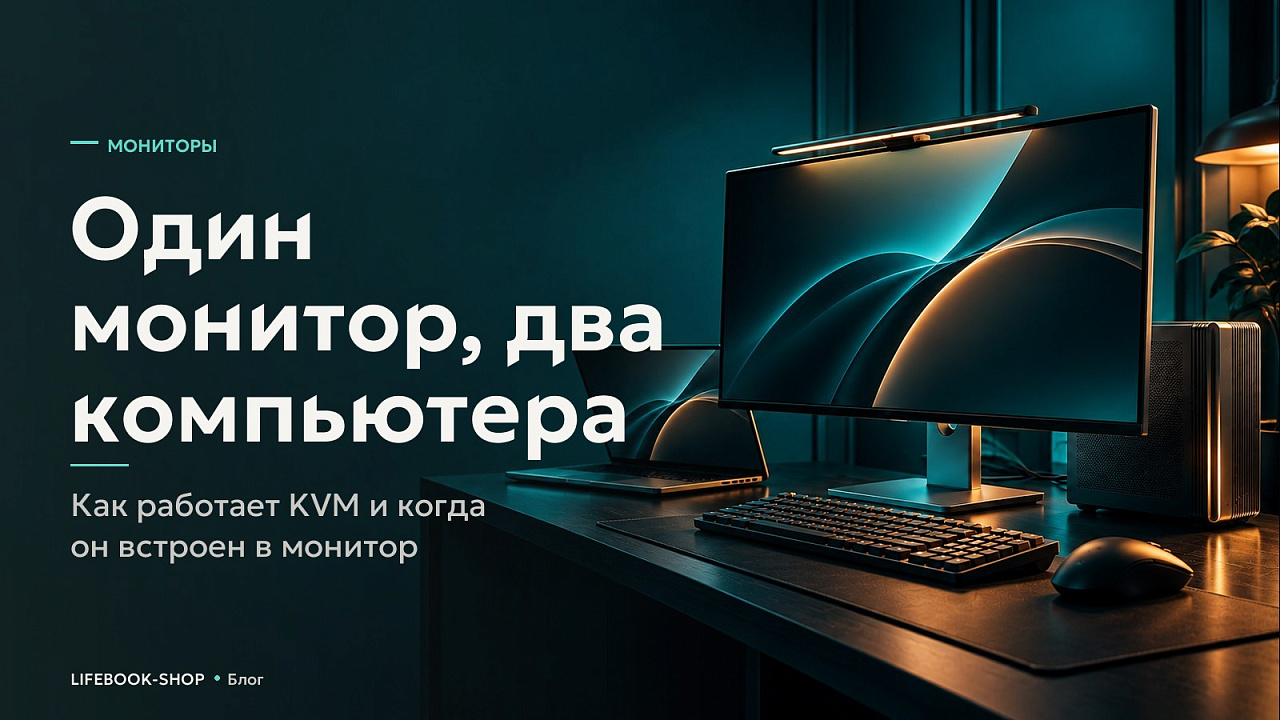 Один монитор, два компьютера: как работает KVM и когда он встроен в монитор