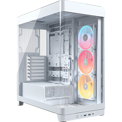 Корпус Corsair Frame 4500X LX-R RGB iCUE LINK, Midi‑Tower, белый, 3×120 мм ARGB reverse fans, 2×USB‑A 3.2, 1×USB 3.2 Type‑C, поддержка E‑ATX/ATX/mATX/mITX