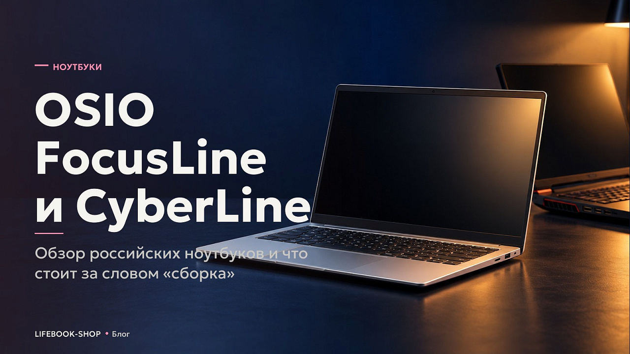 OSIO FocusLine и CyberLine: обзор российских ноутбуков и что стоит за словом «сборка»