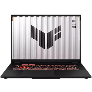 Ноутбук ASUS TUF A18 FA808PP-S8034 18"(1920x1200 (матовый, 144Hz) IPS)/AMD Ryzen 9 8940HX(2.4Ghz)/16384Mb/512PCISSDGb/noDVD/Ext:nVidia GeForce RTX 5070(8192Mb)/Cam/BT/WiFi/90WHr/war 1y/2.7kg/Jaeger Gray/DOS