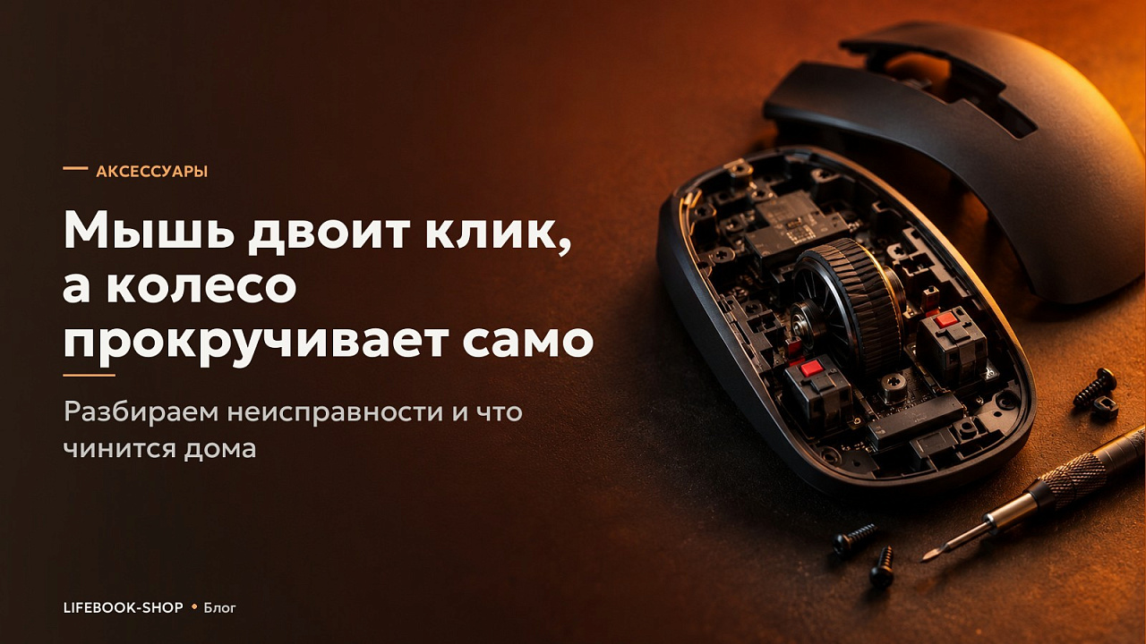 Мышь двоит клик, а колесо прокручивает само: разбираем неисправности и что чинится дома