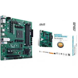 Материнская плата ASUS PRO B550M-C, AM4, AMD B550, E-ATX, DDR4