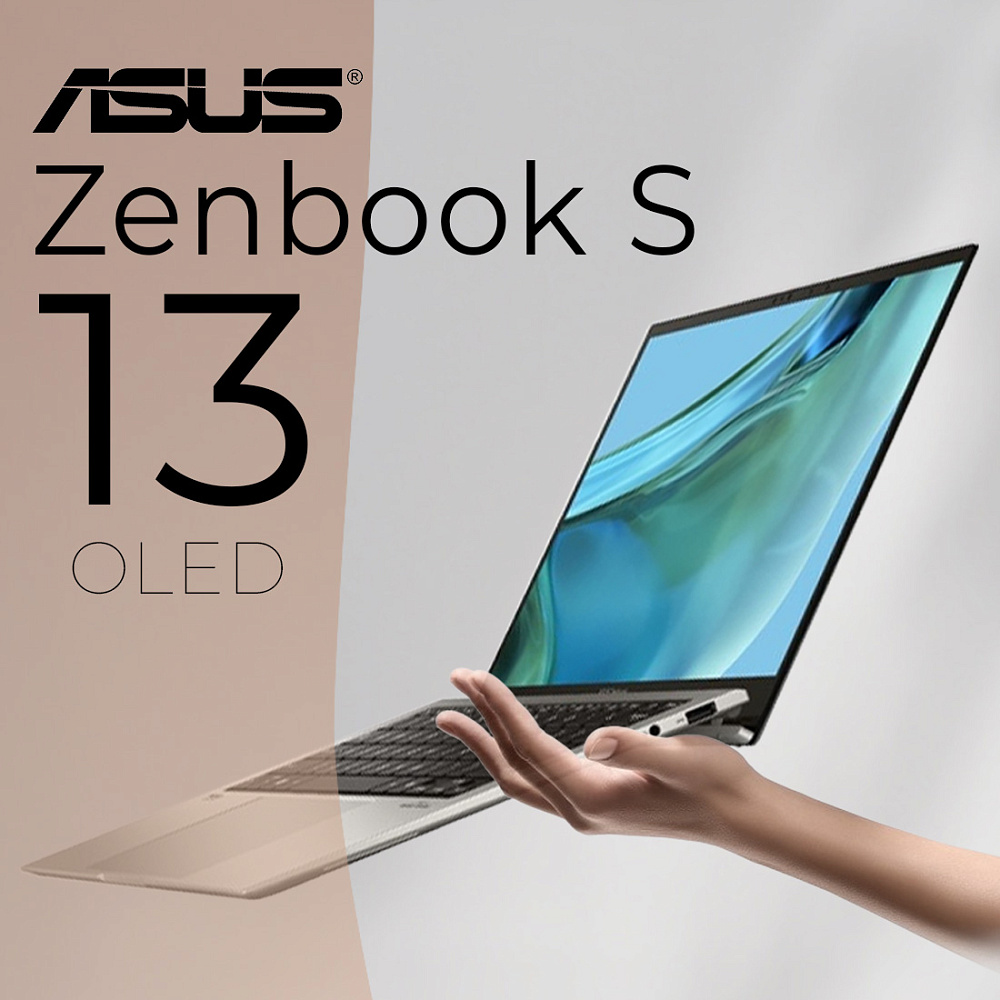 Ноутбук ASUS Zenbook S 13 OLED Basalt Grey UX5304MA-NQ138W (90NB12V2-M008F0), Intel Core Ultra 7 155U, 16GB LPDDR5X, Intel Graphics, 13.3" 3K OLED, 2 TB SSD PCIe GEN4, WINDOWS 11 HOME, КЛАВИАТУРА RU/US, гарантия 1 год, ЧЕХОЛ В ПОДАРОК!