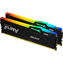 Оперативная память Kingston FURY Beast RGB EXPO, 32ГБ DDR5, 6000MT/s, CL30, Kit of 2, KF560C30BBEAK2-32