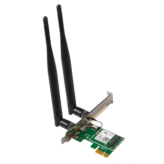 Wi-Fi адаптер Tenda E30 PCI Express, Wi-Fi 6 AX3000, Bluetooth 5.0, съёмные антенны