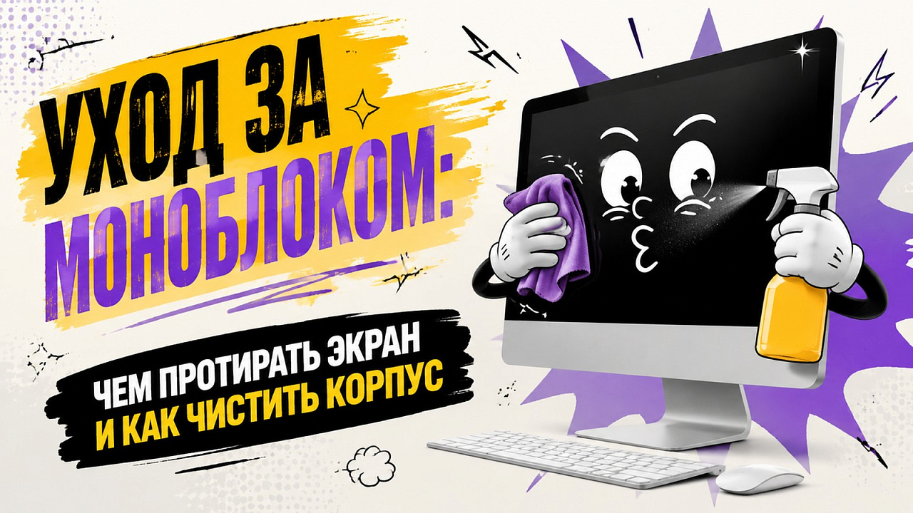 Уход за моноблоком: чем протирать экран и как чистить корпус