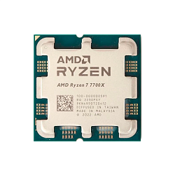 Процессор APU AM5 AMD Ryzen 7 7700X, 8C/16T, 4.5/5.4 ГГц, 32 МБ, 105 Вт, Radeon Graphic, OEM